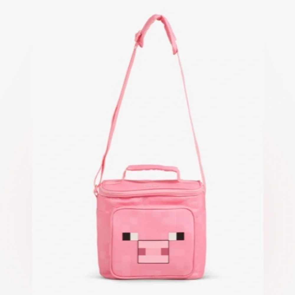 Minecraft Pig Bag Insulated Igloo Square Cooler Bag 9-Can Capacity New